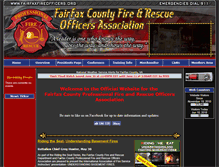 Tablet Screenshot of fairfaxfireofficers.org